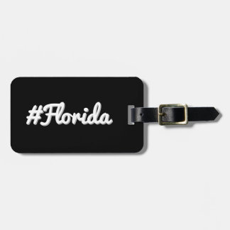 Hashtag staat Florida FL Bagagelabel