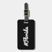 Hashtag staat Florida FL Bagagelabel (Voorkant verticaal)