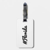 Hashtag staat Florida FL Bagagelabel (Achterkant verticaal)
