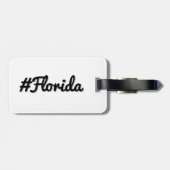 Hashtag staat Florida FL Bagagelabel (Achterkant horizontaal)