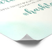 Hashtag-stroopvis en lintteken poster (Hoek)