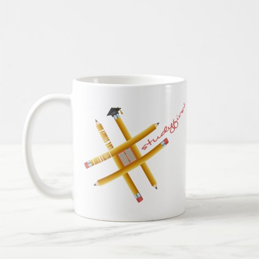 Hashtag Studie Eerst | Schrijf een Beter Levensver Koffiemok (Links)
