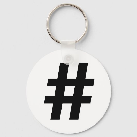 HASHTAG SYMBOOL -.png Sleutelhanger (Voorkant)