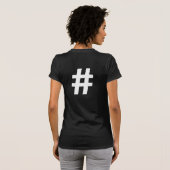 HASHTAG SYMBOOL T-SHIRT (Achterkant volledig)