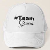 Hashtag Team Groom Trucker Pet (Voorkant)