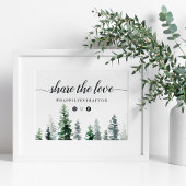 Hashtag Timber Grove Wedding Poster