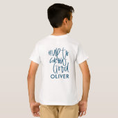 Hashtag tot sneeuw goede moderne kerst t-shirt (Achterkant volledig)
