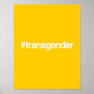 HASHTAG TRANSGENDER POSTER