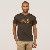 Hashtag #US Sinaasappel Alle kleuren afdrukken T-shirt (Voorkant volledig)