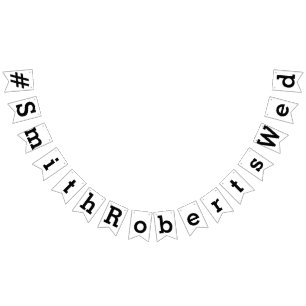 HASHTAG, UW GEPERSONALISEERDE TEKST VLAGGETJES