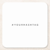 Hashtag | Uw moderne Trending Social Media # Kartonnen Onderzetters (Voorkant)