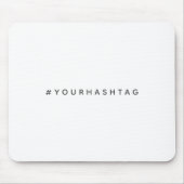 Hashtag | Uw moderne Trending Social Media # Muismat (Voorkant)