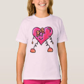 Hashtag Valentijn glimlachend hart shirt (Voorkant)