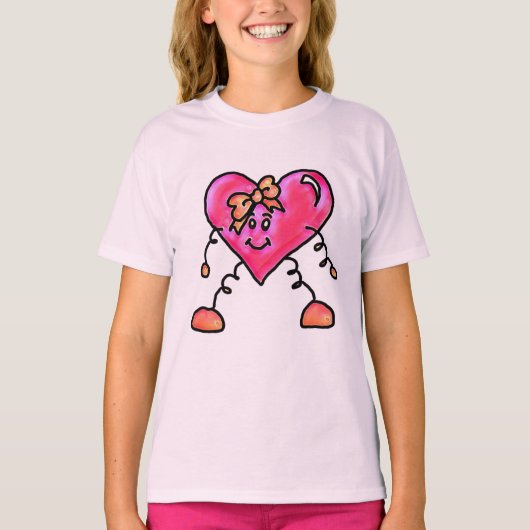 Hashtag Valentijn glimlachend hart shirt (Voorkant)