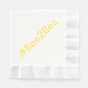 Hashtag Wedding Engagement Party Dinner Napkins Servet