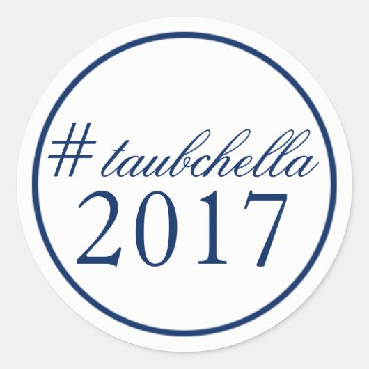 Hashtag Wedding Favor & Welcome Bag Sticker - mari (Voorkant)