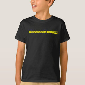 Hashtag Wereld Downsyndroom Bewustzijn T-shirt