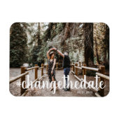 hashtag wijzigt de datumfoto magneet (Horizontaal)