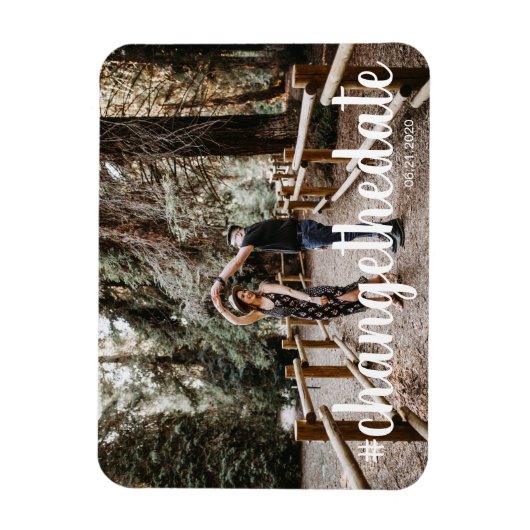 hashtag wijzigt de datumfoto magneet (Verticaal)