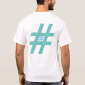 Hashtags Mannen Basic T-Shirt (Achterkant)