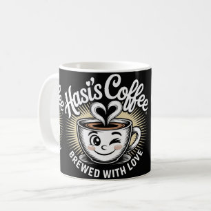 Hasi's Coffee Cute Smiling Cup Mok 