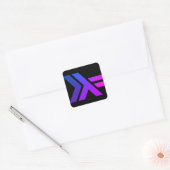 Haskell Logotype Vierkante Sticker (Envelop)
