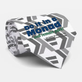 Haskell-Stropdas doet het in een zwart-wit Stropdas (Opgerold)