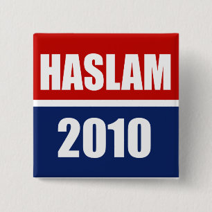 HASLAM 2010 VIERKANTE BUTTON 5,1 CM