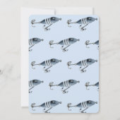 Haspel in de Fun Gevist Blauw 1e Verjaardag Kaart (Achterkant)