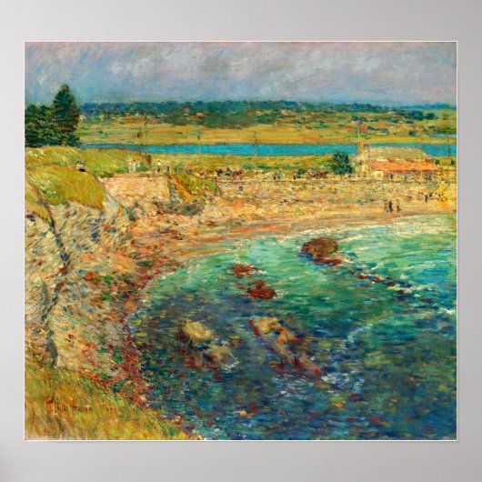 Hassam - Bailey's Beach Newport Poster (Voorkant)