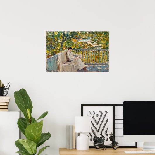 Hassam - Balcony 1907 Poster (Thuiskantoor)