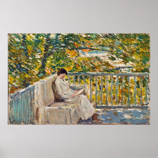 Hassam - Balkon 1907 Poster (Voorkant)