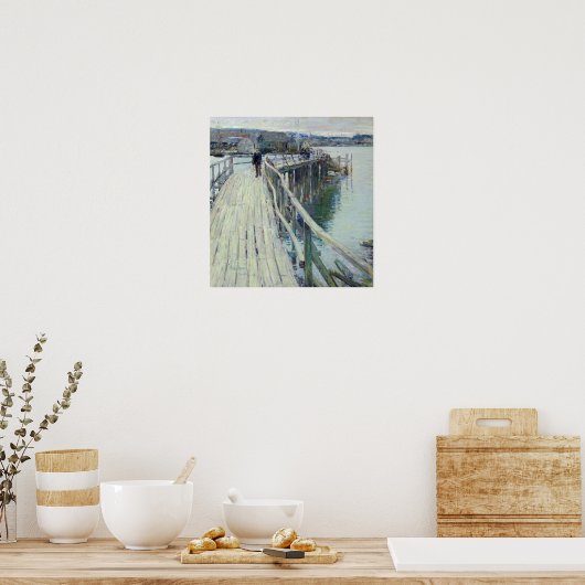 Hassam - Dock Scene Gloucester 1894 Poster (Keuken)