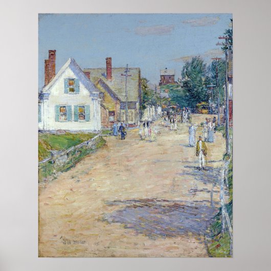 Hassam - East Gloucester Einde van de rolleylijn . Poster (Voorkant)