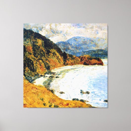 Hassam - Ecola Beach, Oregon Canvas Afdruk (Voorkant)