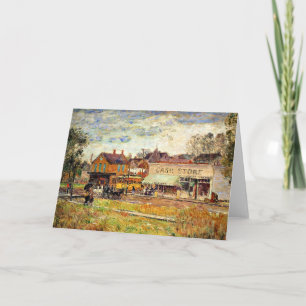 Hassam - Einde van de Trolley Line, Oak Park, IL Kaart