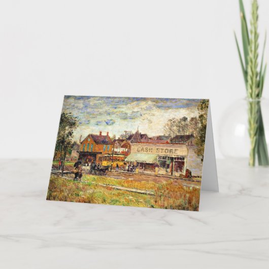 Hassam - Einde van de Trolley Line, Oak Park, IL Kaart (Voorkant)