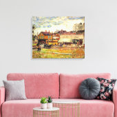 Hassam - Einde van de trolleylijn, Oak Park, IL Canvas Afdruk (Insitu (Woonkamer))