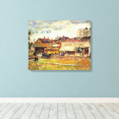 Hassam - Einde van de trolleylijn, Oak Park, IL Canvas Afdruk (Insitu (Houten vloer))