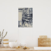 Hassam - Fifth Avenue Noon Poster (Keuken)