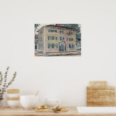 Hassam - Frame Mansion New Hampshire 1917 Poster (Keuken)