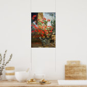 Hassam - Geraniums 1888 Poster (Keuken)