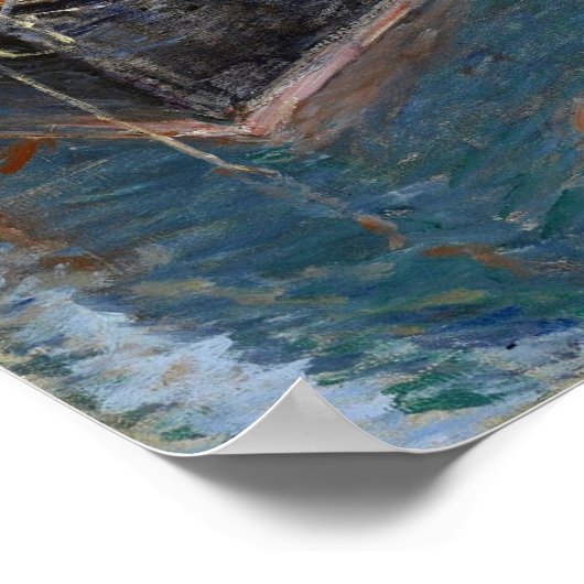 Hassam - Mackerel Schooner Gloucester 1890 Poster (Hoek)