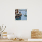 Hassam - Mackerel Schooner Gloucester 1890 Poster (Keuken)