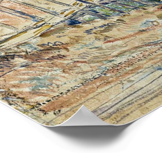 Hassam - Montauk Fisherman 1921 Poster (Hoek)