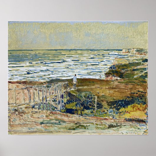 Hassam - Montauk Fisherman 1921 Poster (Voorkant)