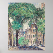 Hassam - Mount Vernon St Boston 1919 Poster (Voorkant)