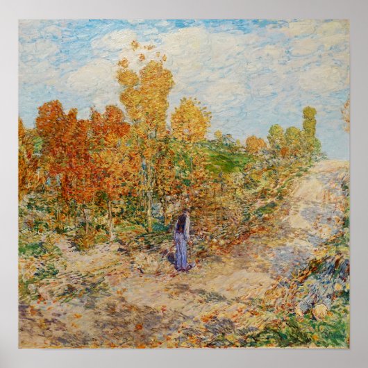 Hassam - New England Road 1902 Poster (Voorkant)