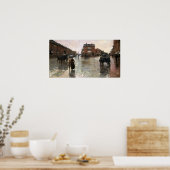Hassam - Regenachtig Boston Poster (Keuken)