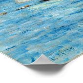 Hassam - Sailing on Calm Zeeen 1900 Poster (Hoek)